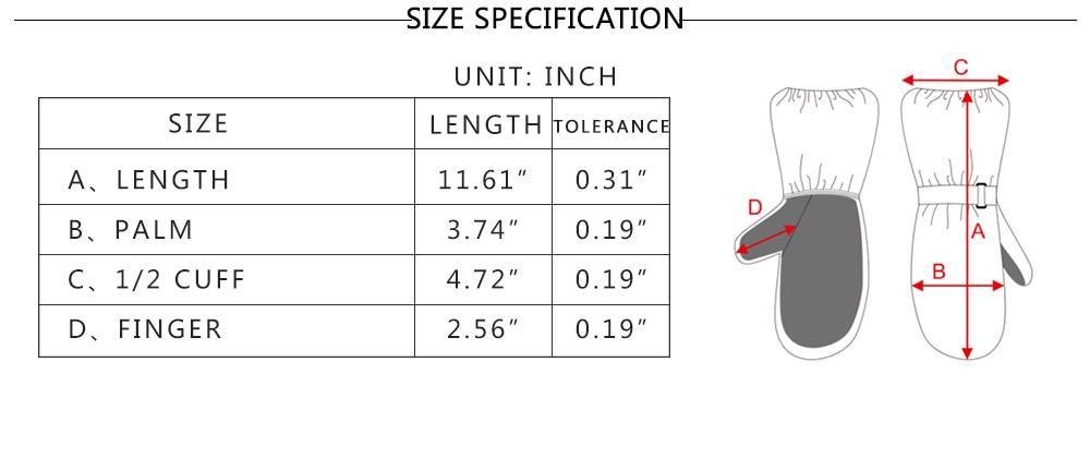 Как правильно определить размер перчаток? полная размерная таблица перчаток