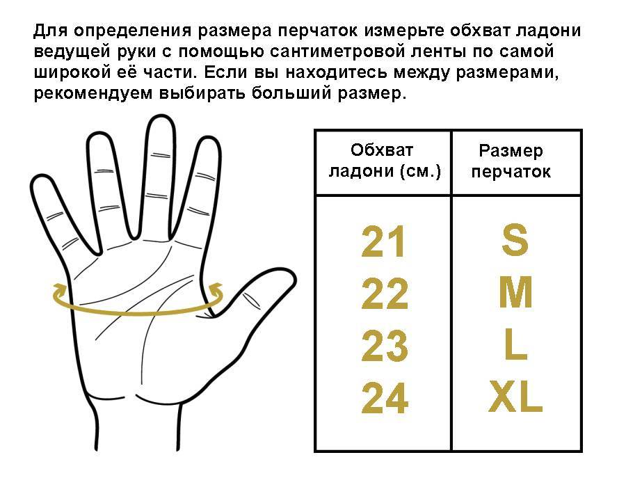 Размер перчаток и варежек: таблицы для мужчин и женщин