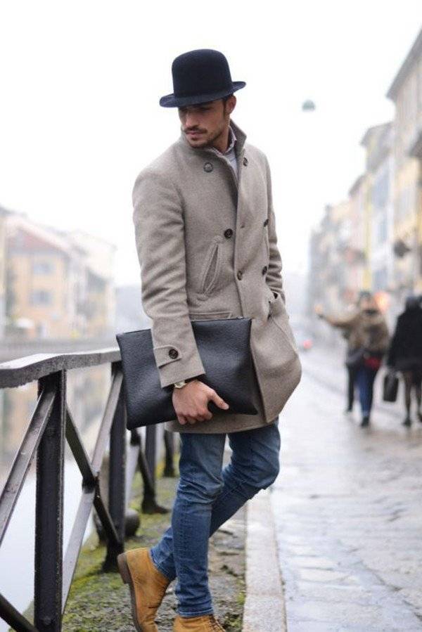 Шляпа к пальто мужское