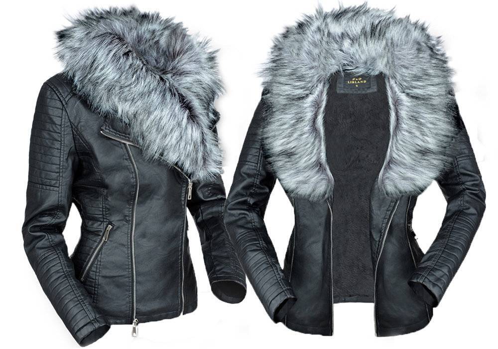 Женские кожаные куртки с натуральным мехом 2020-2021