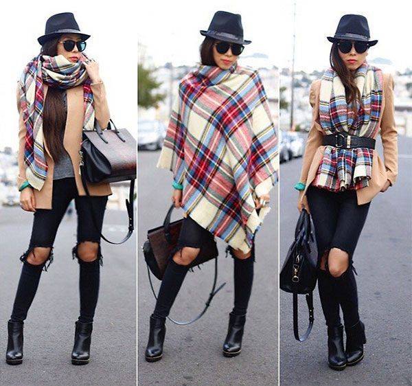 Как завязать шарф на пальто: стильные образы, идеи, фото пошагово