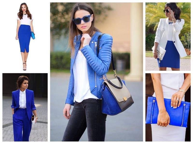 Синий цвет в одежде - с какими цветами его можно комбинировать