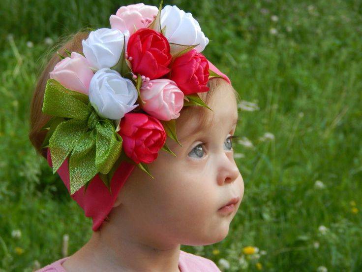 Модная детская повязка на голову для девочки – мастер-класс для любящих мам
