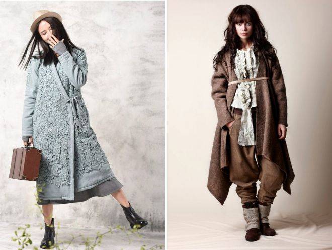 Пальто в стиле бохо: декоры, модели и фасоны (с фото) - lifor