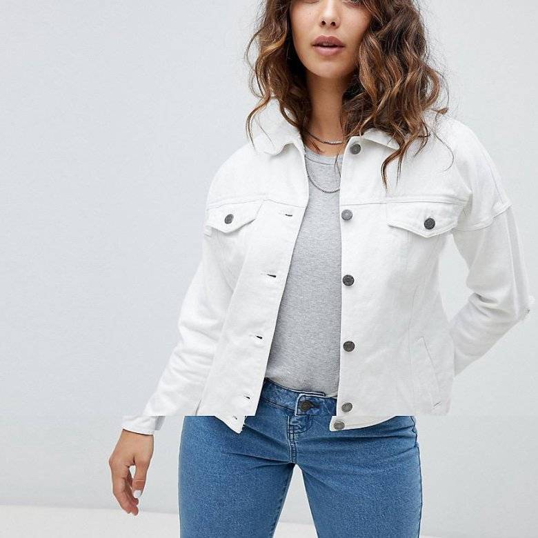 Лучшие белые женские джинсовые куртки | модные новинки сезона