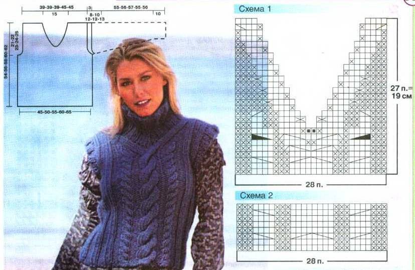 Знаменитый свитер с косами (моя копия:)) - вязание - страна мам
