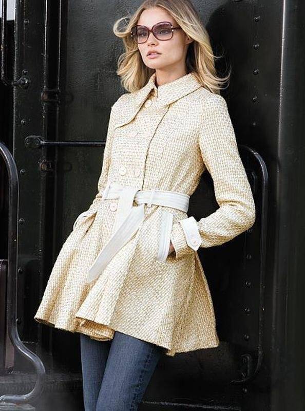 Твидовое пальто женское – must have модного гардероба