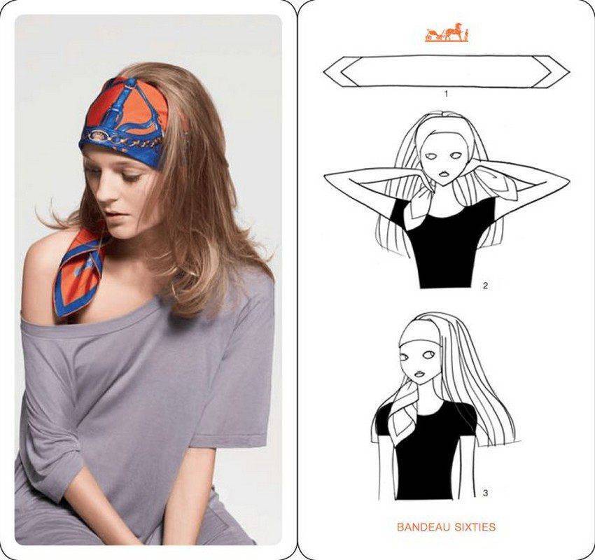 Завязываем платок на голове красиво — 20 способов