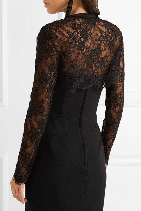 Черные кружевные платья: 100+ вариантов шикарных фасонов и сочетаний