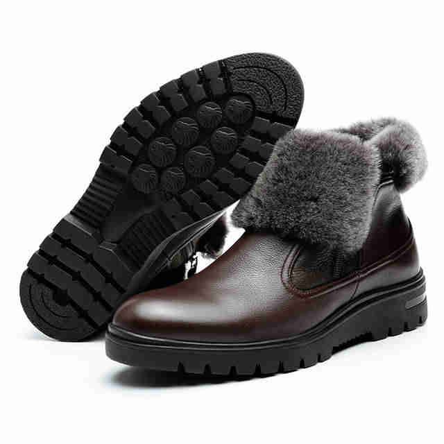 Зимние кожаные мужские ботинки: с мехом, классические, непромокаемые, на овчине и на липучках, mida и неогард | season-mir.ru