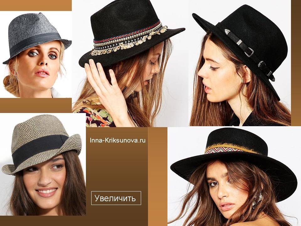 Виды шляп женских и их название. формы женских шляп