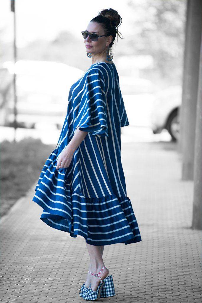 Яркое и стильное платье в полоску (50 фото) — тренд 2018