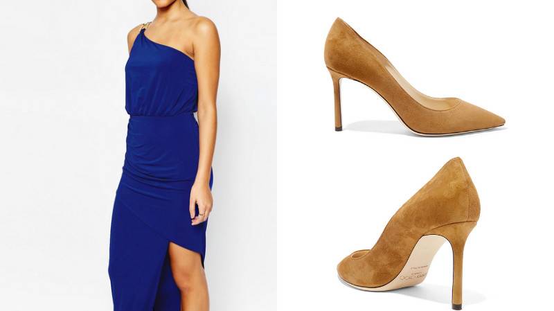 Как подобрать обувь к цвету платья?
