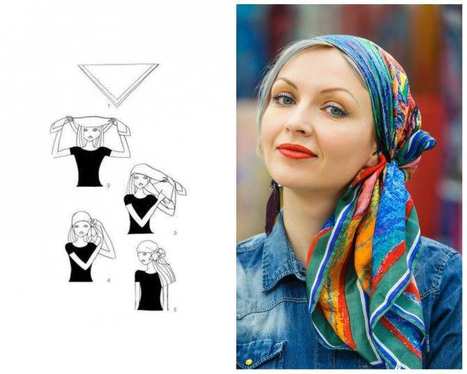 Как красиво завязать на голову шарф или платок — фото. 15 способы завязать платок или шарф на голове