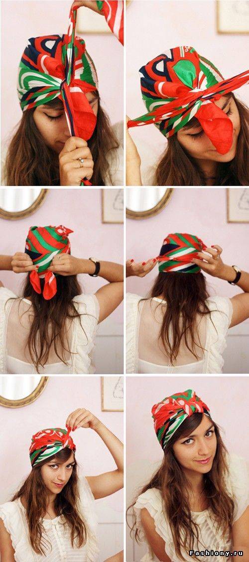 Как завязать платок на голове — красиво, стильно, современно