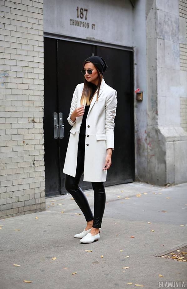 Белое пальто: с чем носить, кому подходит, как подобрать обувь и аксессуары