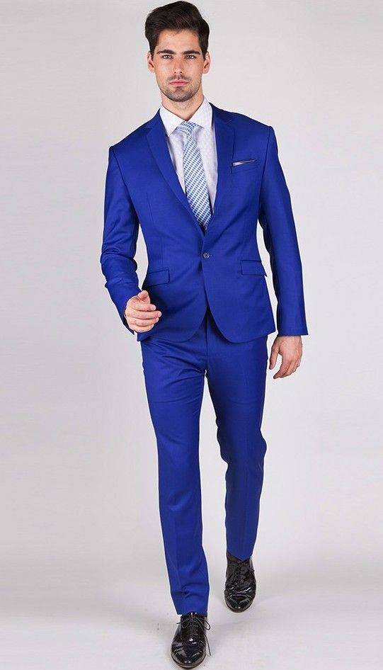 Синий мужской костюм (68 фото): модели для офиса, торжества или встречи