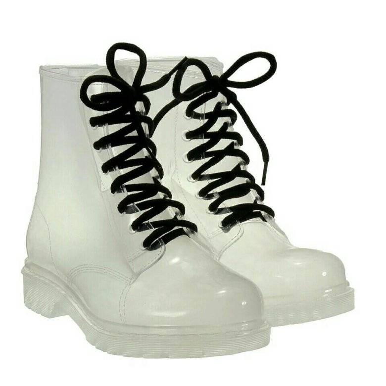 Ботинки резиновые: прорезиненные на шнурках, прозрачные, зимние, с резиновым низом. ботинки с резиновым низом
