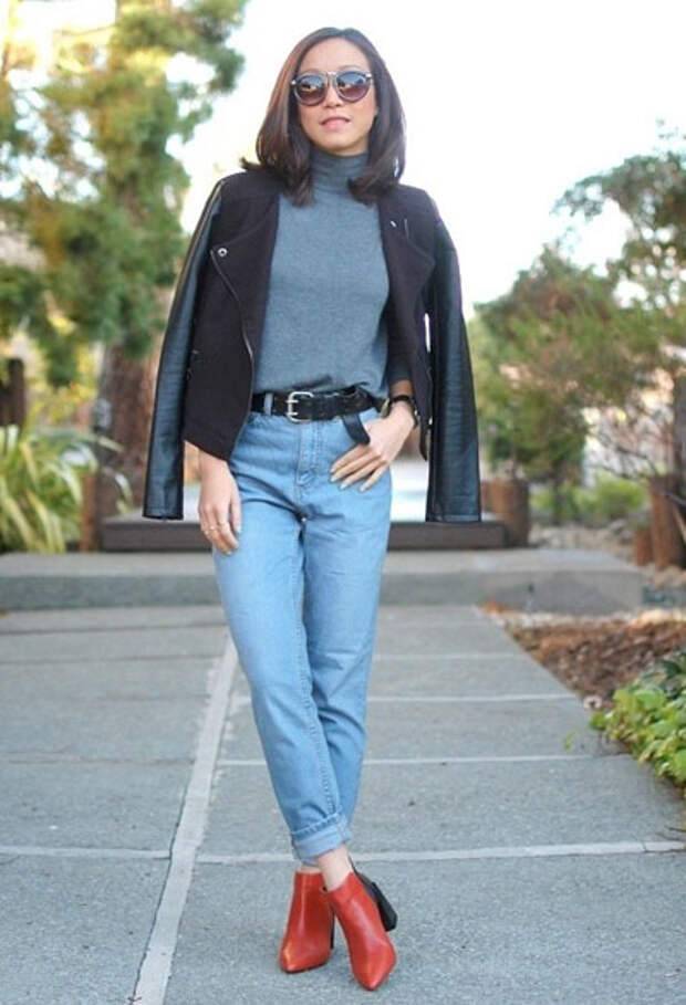 С чем носить джинсы-американки: 26 стильных образов