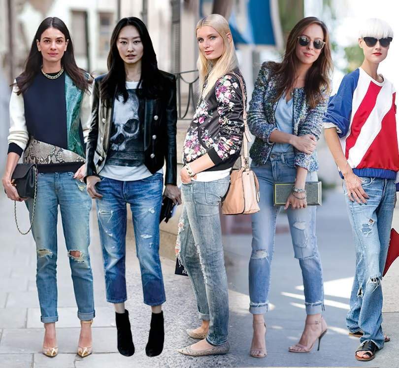 С чем носить рваные джинсы? 100 фото-образов 2021-2022