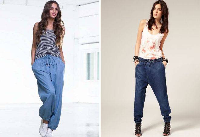 Подберем джинсы с резинкой внизу для женщин разных типов фигур и комплекции