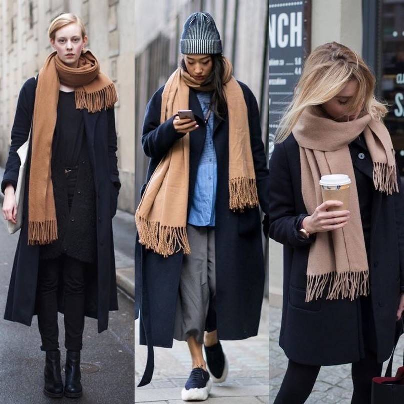 Узкий шарф: топ 10 самых модных образов как их носить