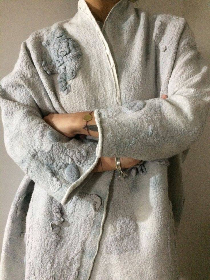 Модные женские пальто из валяной шерсти