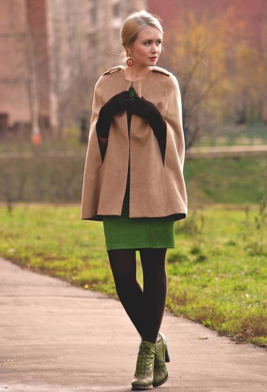 Пальто-кейп или пальто-накидка - 95 фото для стильного образа с платьем-кейп