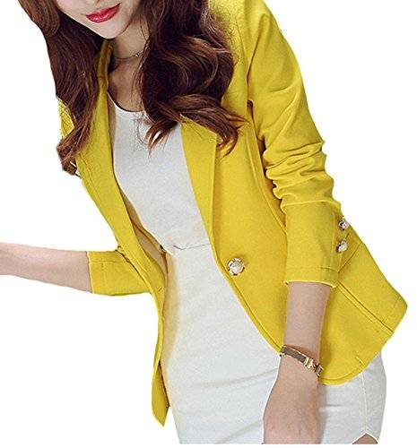 С чем носить женский пиджак жёлтого цвета
