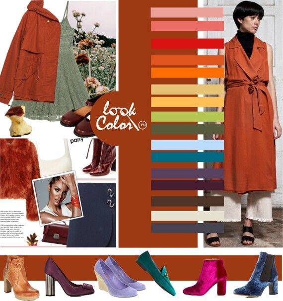 Терракотовый цвет и сочетание с ним в одежде | lookcolor