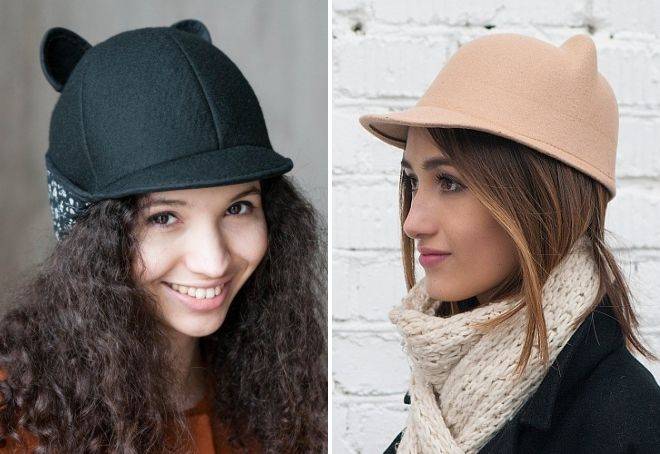 Осенние и зимние женские кепки 2021