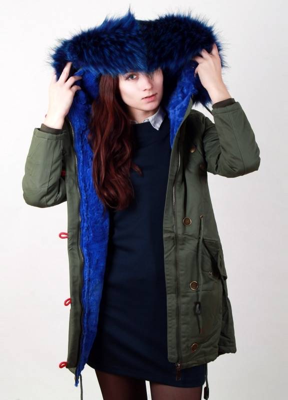 Синяя парка: фото женских темно-синих курток-парок, утепленные с мехом
