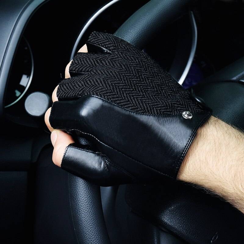 Мужские перчатки для вождения автомобиля: особенности водительских кожаных моделей. как выбирать перчатки без пальцев автомобилистам?
