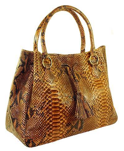 Экстравагантные сумки из натуральной кожи питона, брендовые модели