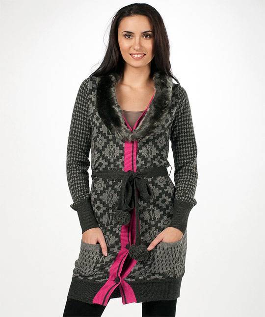 Кардиган-пальто (24 фото) — модные женские модели из трикотажа, из палантина