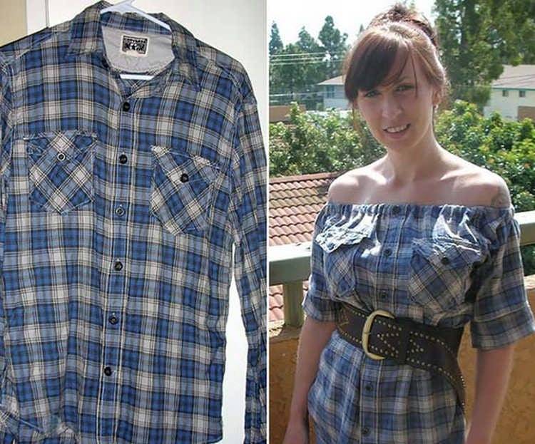 15 мужских рубашек, которые превращаются в оригинальные платья для девочки