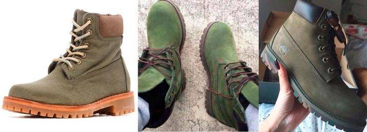 С чем носить зеленые ботинки