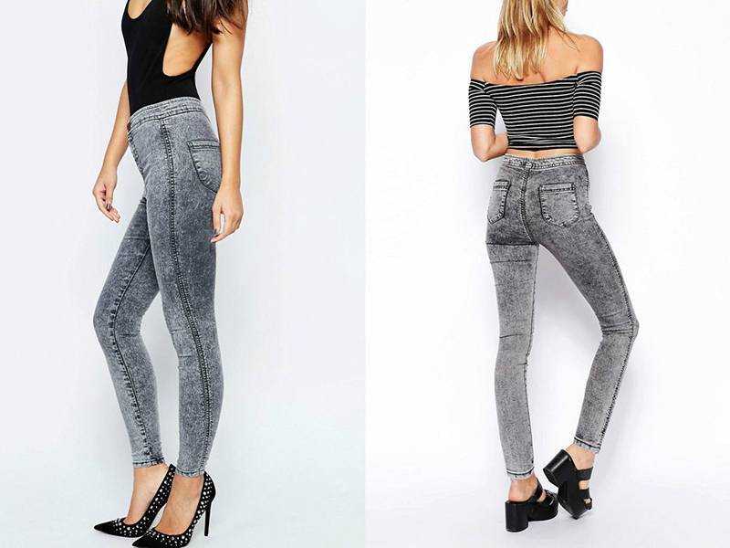 Джеггинсы – это гибрид джинсов и легинсов, отличия между брюками