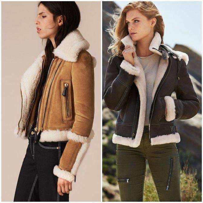 Женская куртка авиатор: идеи образов