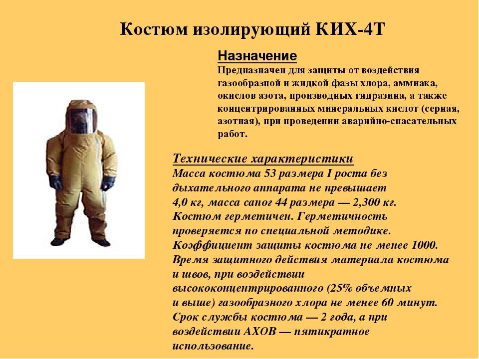 Костюм ких-4 и ких-5: порядок одевания, описание, фото