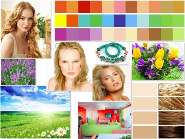 Цветотип весна: какой подходит цвет волос, палитра в одежде, макияже