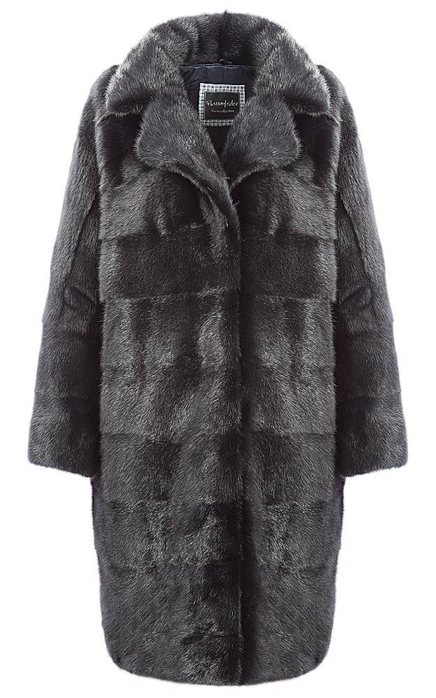 Пальто из норки (44 фото): с отделкой, из стриженной, с норковым воротником, с английским воротником