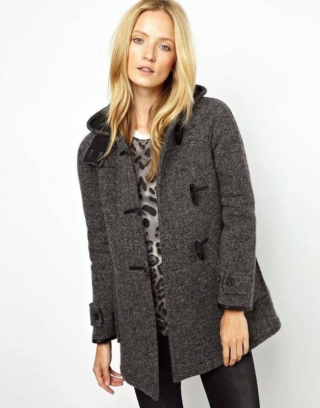 Твидовое пальто женское, с чем носить пальто из твида серое в елочку и в крапинку, женское полупальто