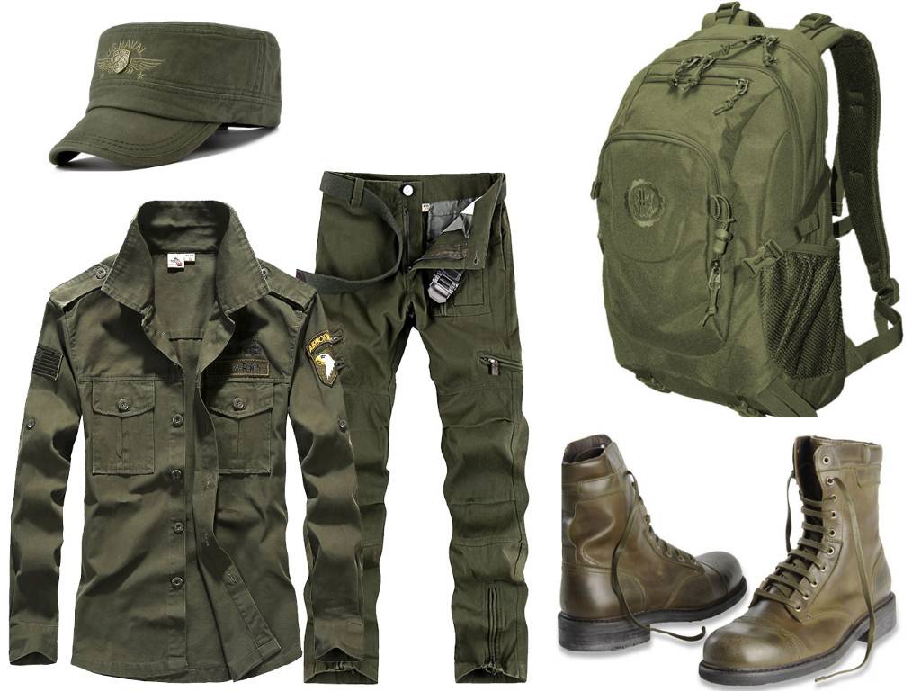 Стиль милитари для мужчин: лучшие комбинации с военной одеждой