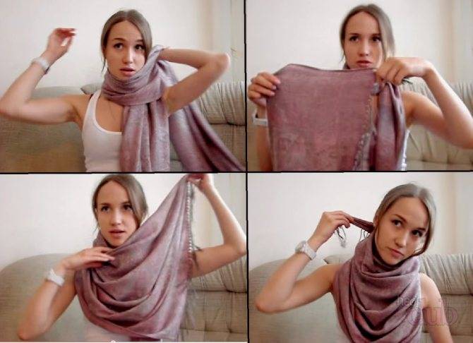 Как завязывать шарфы, платки, палантины - стильно и красиво