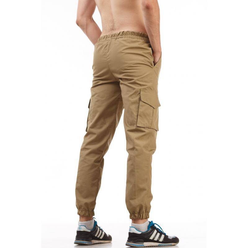 Модные мужские штаны с резинкой внизу