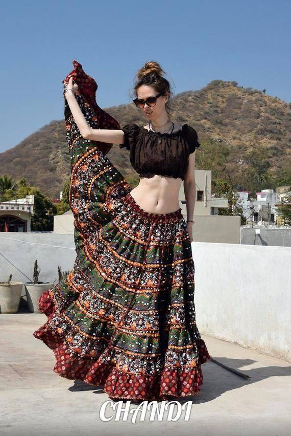 Цыганская юбка - как сшить за 5 минут кружевную одежду для танцев
