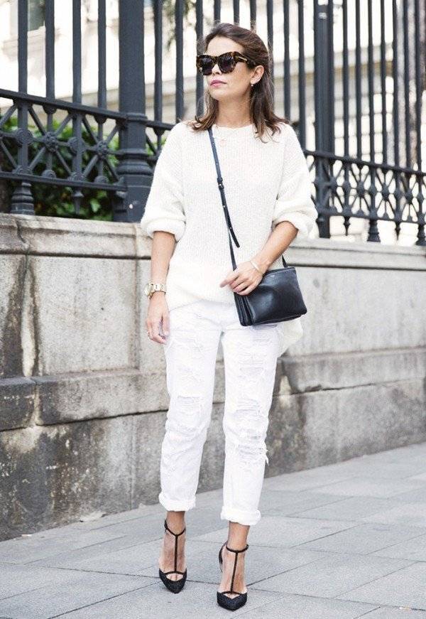Что носить с белыми джинсами, штанами. выбор звезд, фото