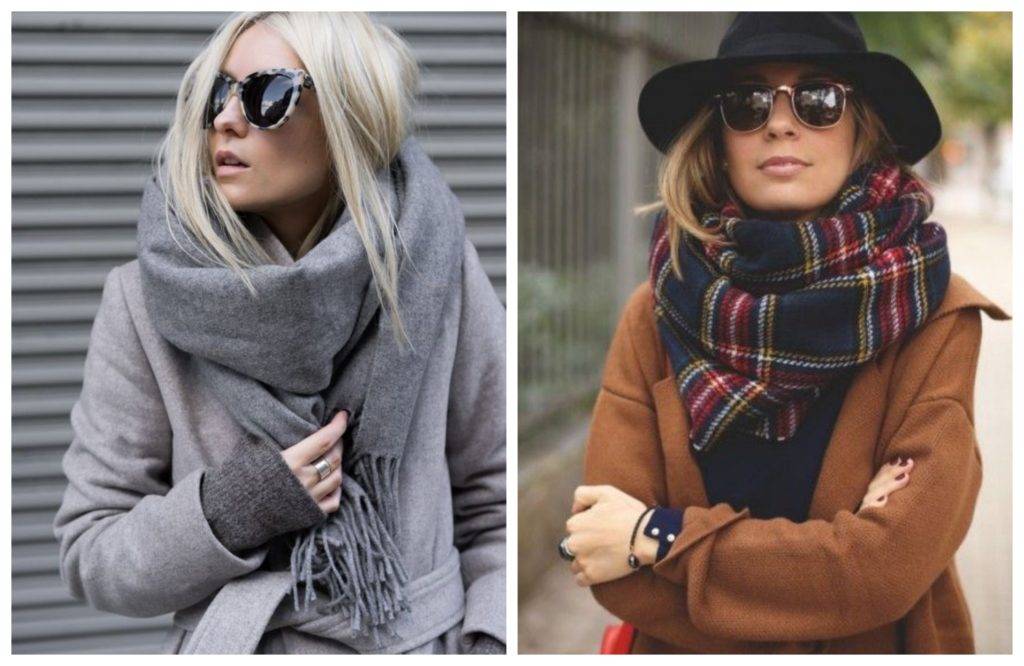 Как стильно и красиво завязать палантин на пальто, куртку или шубу: изысканные способы