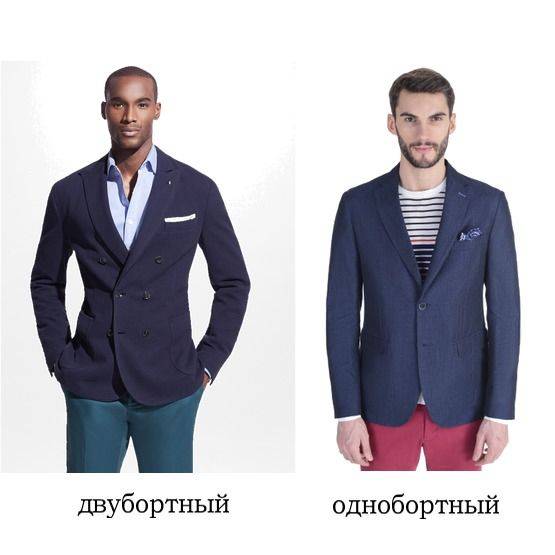 Однобортный и двубортный пиджак: отличия и характерные черты
